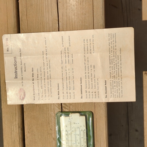 Vintage Slide Ruler "Mentor-Fix 157/80" - Picture 3 of 5